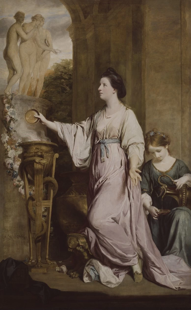 Ritratto di Lady Sarah Bunbury che sacrifica alle Grazie